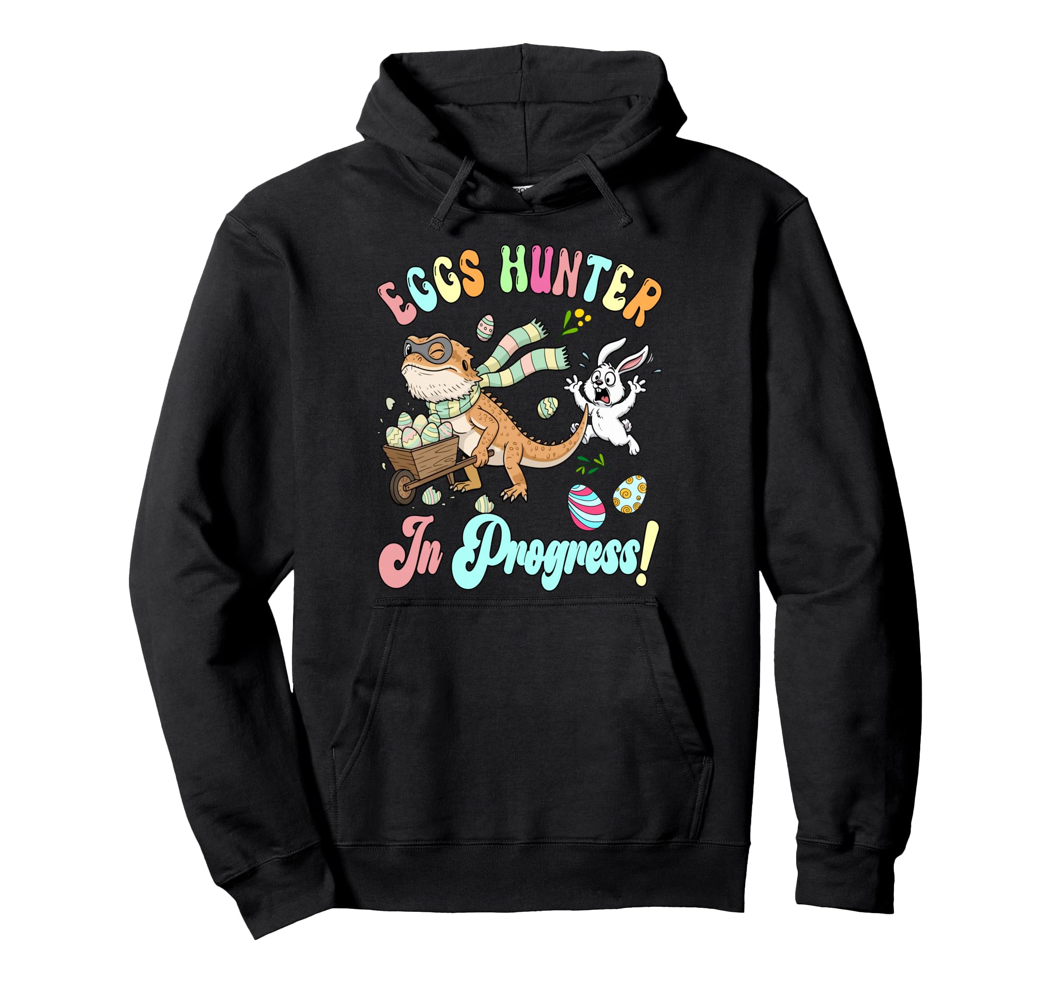 Hunter Progress Funny Easter Bearded Hoodie - Aesthetic Graphic Unisex - T-Shirt, Sweatshirt, Hoodie