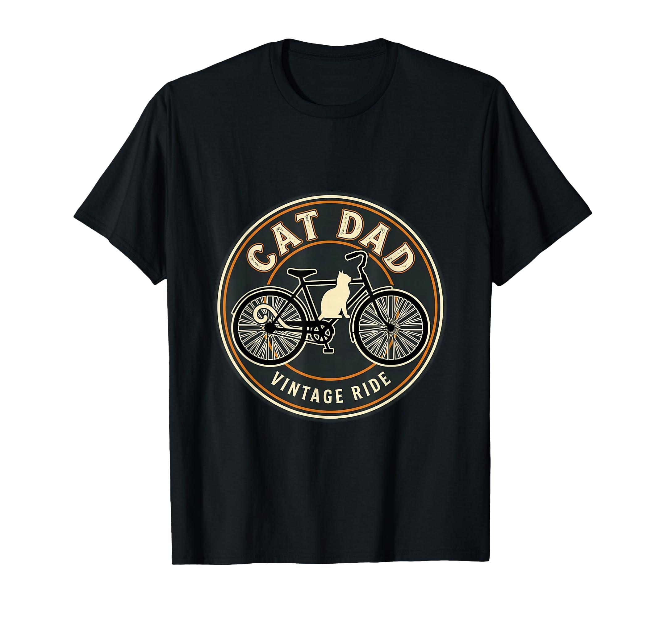 Cat Dad Cycling Adventure T-Shirt - Minimalist Print Men Women - T-Shirt, Sweatshirt, Hoodie
