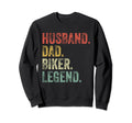 Husband Dad Biker Funny Sweatshirt - Casual Everyday Wear Men Women - T-Shirt, Sweatshirt, Hoodie
