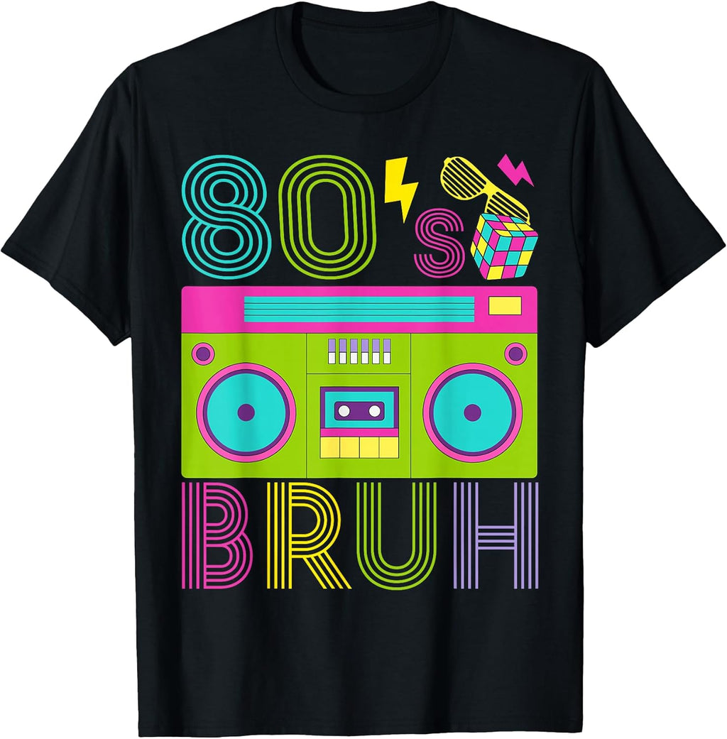 Funny 80s BRUH Outfit For Kids Boys - Adult & Kids T-Shirts, Sweatshirts & Hoodies apparel design preview 1