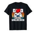 New Dad Level Unlocked Gamer Dad T-Shirt - Casual Everyday Wear Men Women - T-Shirt, Sweatshirt, Hoodie