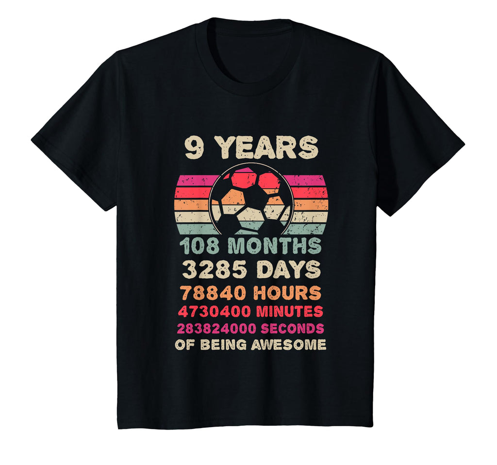9 Year Old Soccer Birthday Ninth T-Shirt - Casual Everyday Wear Men Women - T-Shirt, Sweatshirt, Hoodie