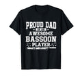 Dad Awesome Bassoon Player Musician T-Shirt - Unique Graphic for Adults - T-Shirt, Sweatshirt, Hoodie