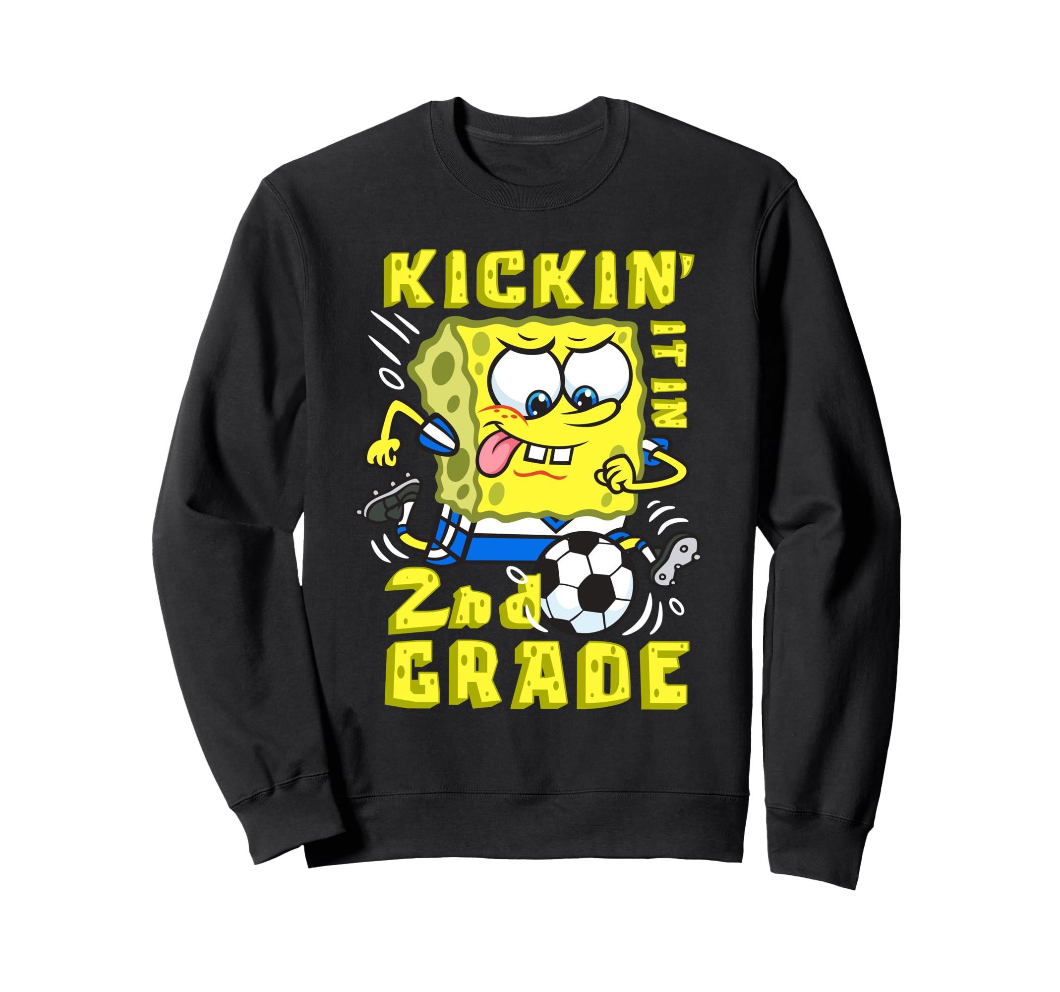 Spongebob Kickin It 2Nd Grade Sweatshirt - Fun Novelty Design Unisex - T-Shirt, Sweatshirt, Hoodie