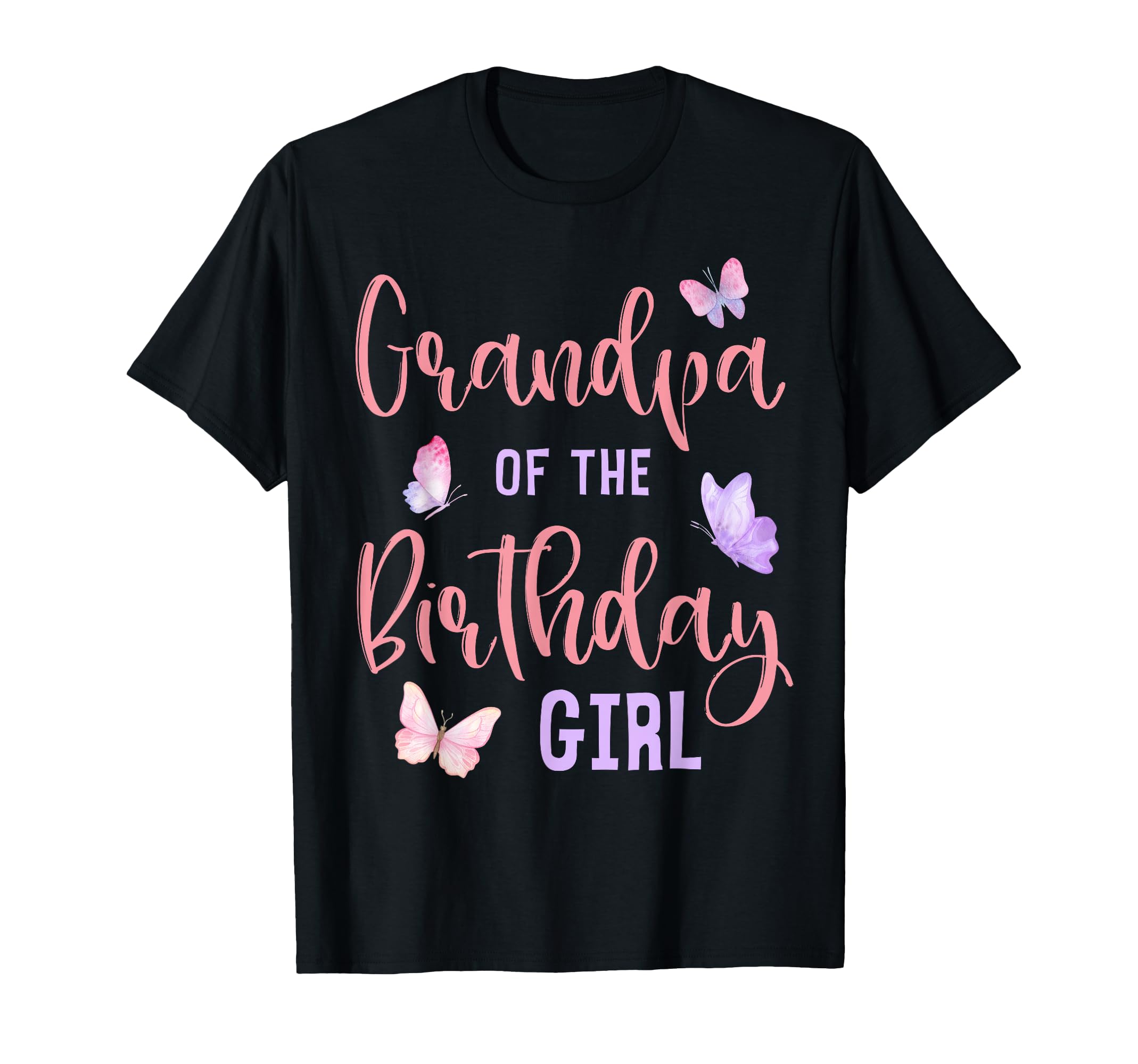 Grandpa Birthday Butterfly Party T-Shirt - Aesthetic Graphic Men Women - T-Shirt, Sweatshirt, Hoodie