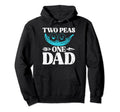 Two Peas One Dad Twin Dad Hoodie - Trendy Graphic Unisex - T-Shirt, Sweatshirt, Hoodie