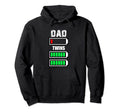 Dad Twins Low Battery Dad Battery Low Dads Hoodie - Graphic Print Men Women - T-Shirt, Sweatshirt, Hoodie