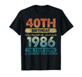 40 Year Old Gifts 1986 40Th Birthday T-Shirt - Streetwear Style for Adults - T-Shirt, Sweatshirt, Hoodie