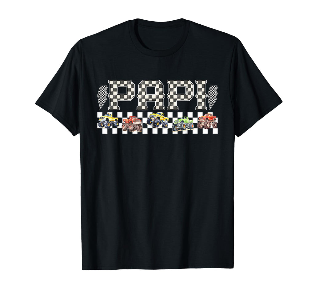 Papi Monster Truck Family Crew Birthday T-Shirt - Minimalist Print Unisex - T-Shirt, Sweatshirt, Hoodie