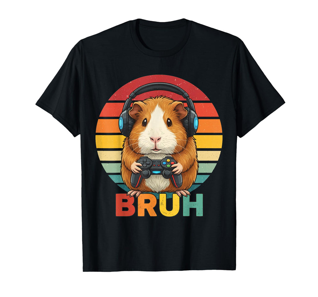Guinea Pig Video Games Guinea Pig Bruh T-Shirt - Custom Art Print Unisex - T-Shirt, Sweatshirt, Hoodie