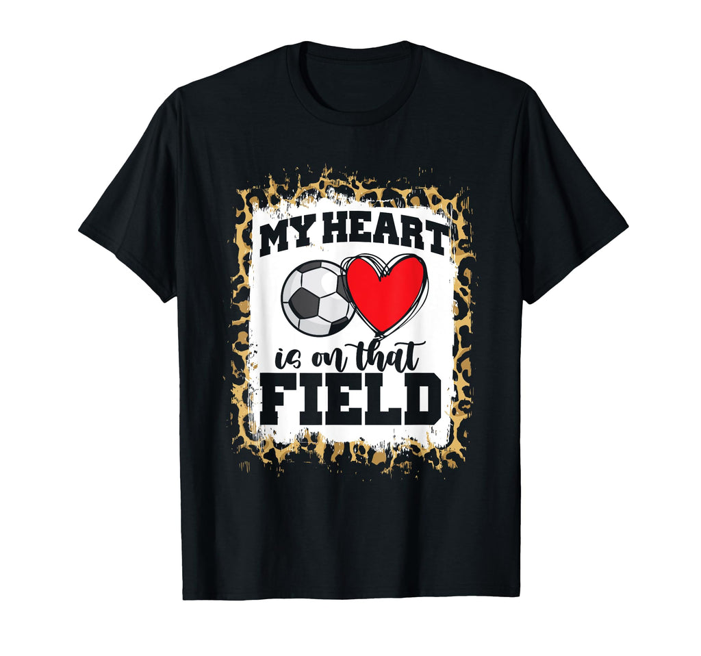 Soccer Mom Leopard Cheetah Soccer Fan T-Shirt - Trendy Graphic for Adults - T-Shirt, Sweatshirt, Hoodie