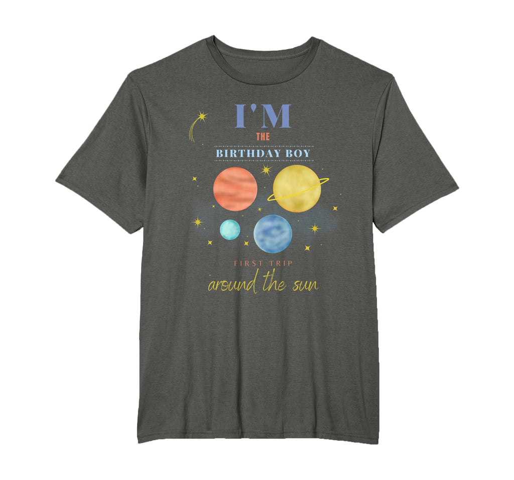 Birthday First Trip Around Sun Space 1St T-Shirt - Trendy Graphic Unisex - T-Shirt, Sweatshirt, Hoodie