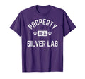 Property Silver Lab Labrador Lover T-Shirt - Novelty Apparel Unisex - T-Shirt, Sweatshirt, Hoodie