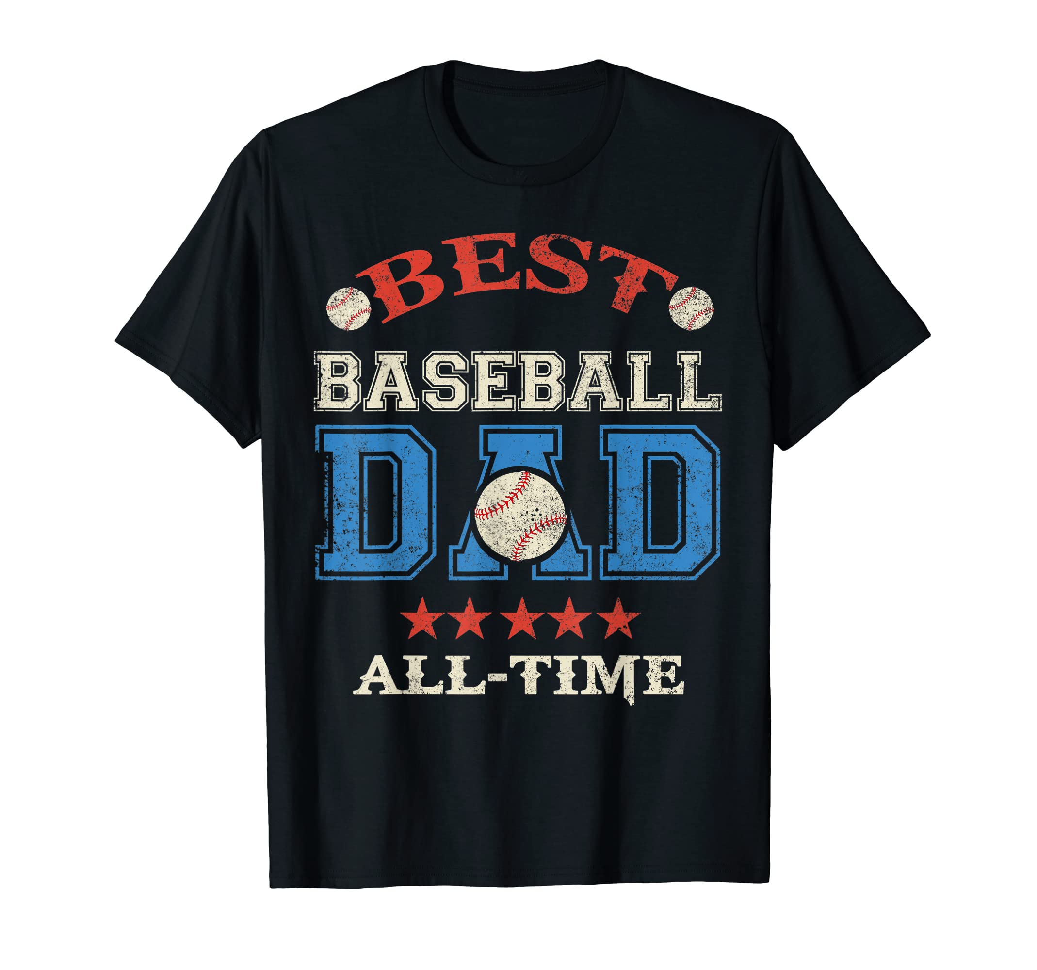 Mens Baseball Dad Fathers Day Gift T-Shirt - Aesthetic Graphic for Adults - T-Shirt, Sweatshirt, Hoodie