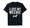 Dachshund Dog I Love My Weenie Dad Mom T-Shirt - Custom Art Print Unisex - T-Shirt, Sweatshirt, Hoodie