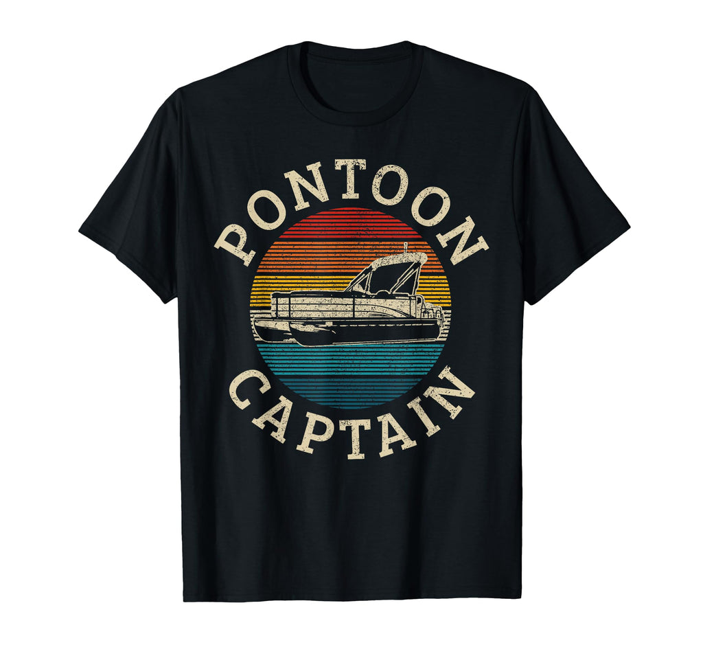 Pontoon Captain Pontoon Boating Boating T-Shirt - Trendy Graphic for Adults - T-Shirt, Sweatshirt, Hoodie