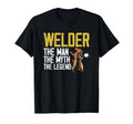 Welding Myth Legend Funny Welder Dad T-Shirt - Trendy Graphic Unisex - T-Shirt, Sweatshirt, Hoodie