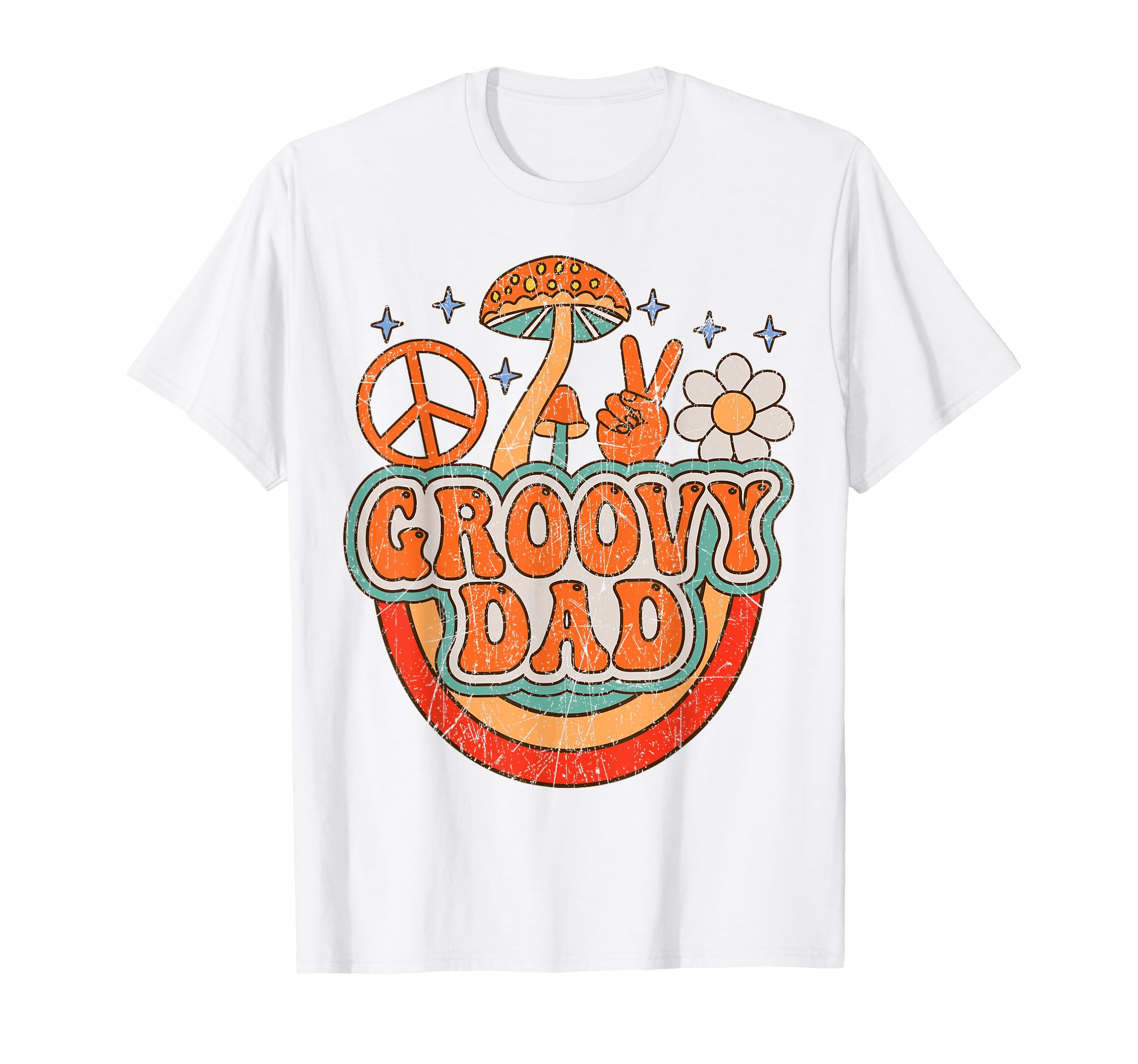 Groovy Dad 70S Aesthetic Nostalgia T-Shirt - Fun Novelty Design Men Women - T-Shirt, Sweatshirt, Hoodie