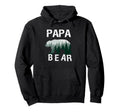 Papa Bear Nature Trees Dad Fathers Hoodie - Aesthetic Graphic for Adults - T-Shirt, Sweatshirt, Hoodie