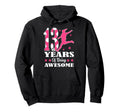 13 Years Being Awesome Birthday Soccer Hoodie - Streetwear Style Men Women - T-Shirt, Sweatshirt, Hoodie