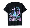 Mermaid Grandpa Funny Birthday Party T-Shirt - Trendy Graphic Men Women - T-Shirt, Sweatshirt, Hoodie