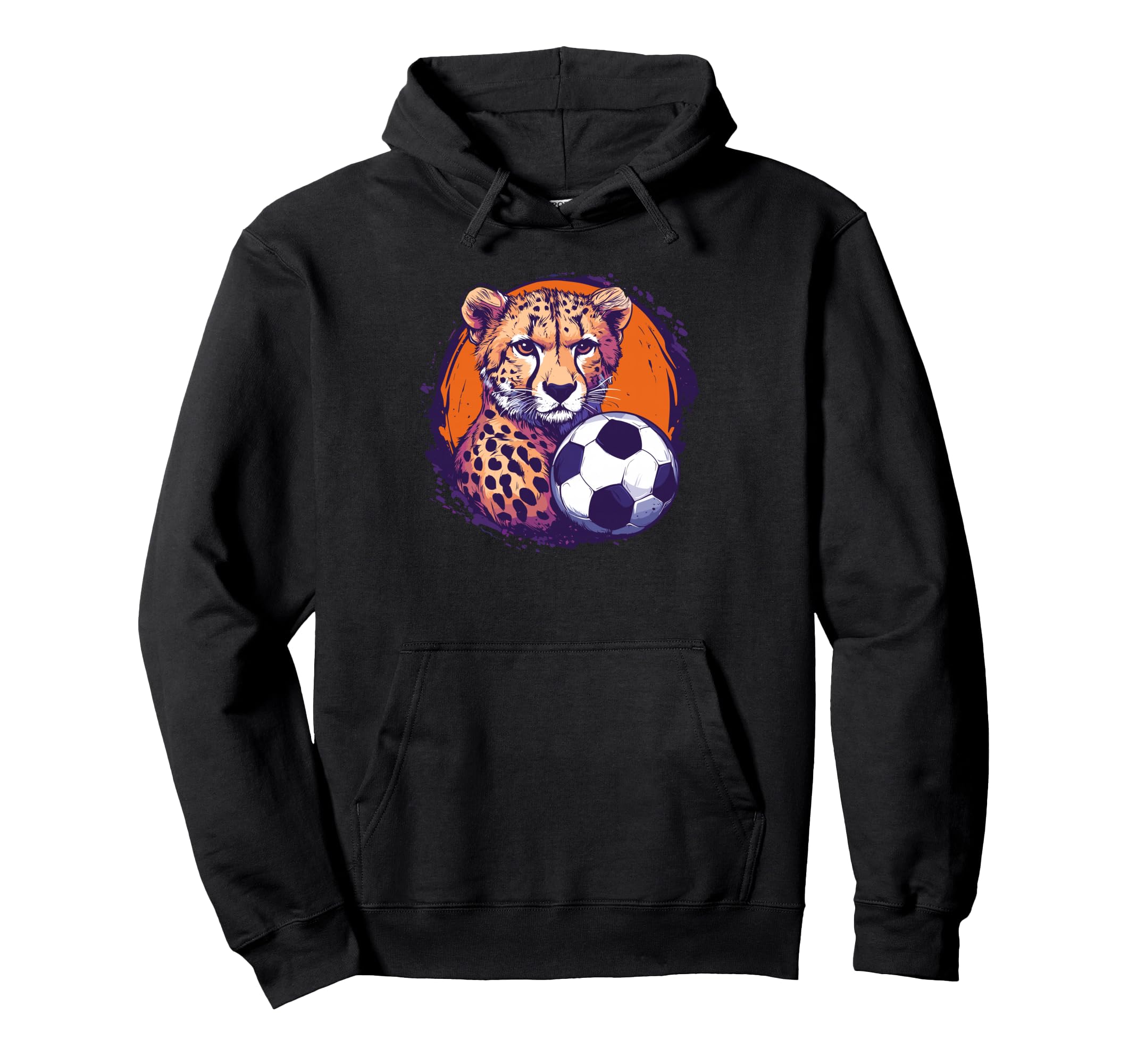 Wildlife Football Enthusiast Cheetah T-Shirt - Unique Graphic Men Women - T-Shirt, Sweatshirt, Hoodie
