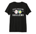 Mens Busy Raising Ballers Volleyball T-Shirt - Custom Art Print Unisex - T-Shirt, Sweatshirt, Hoodie