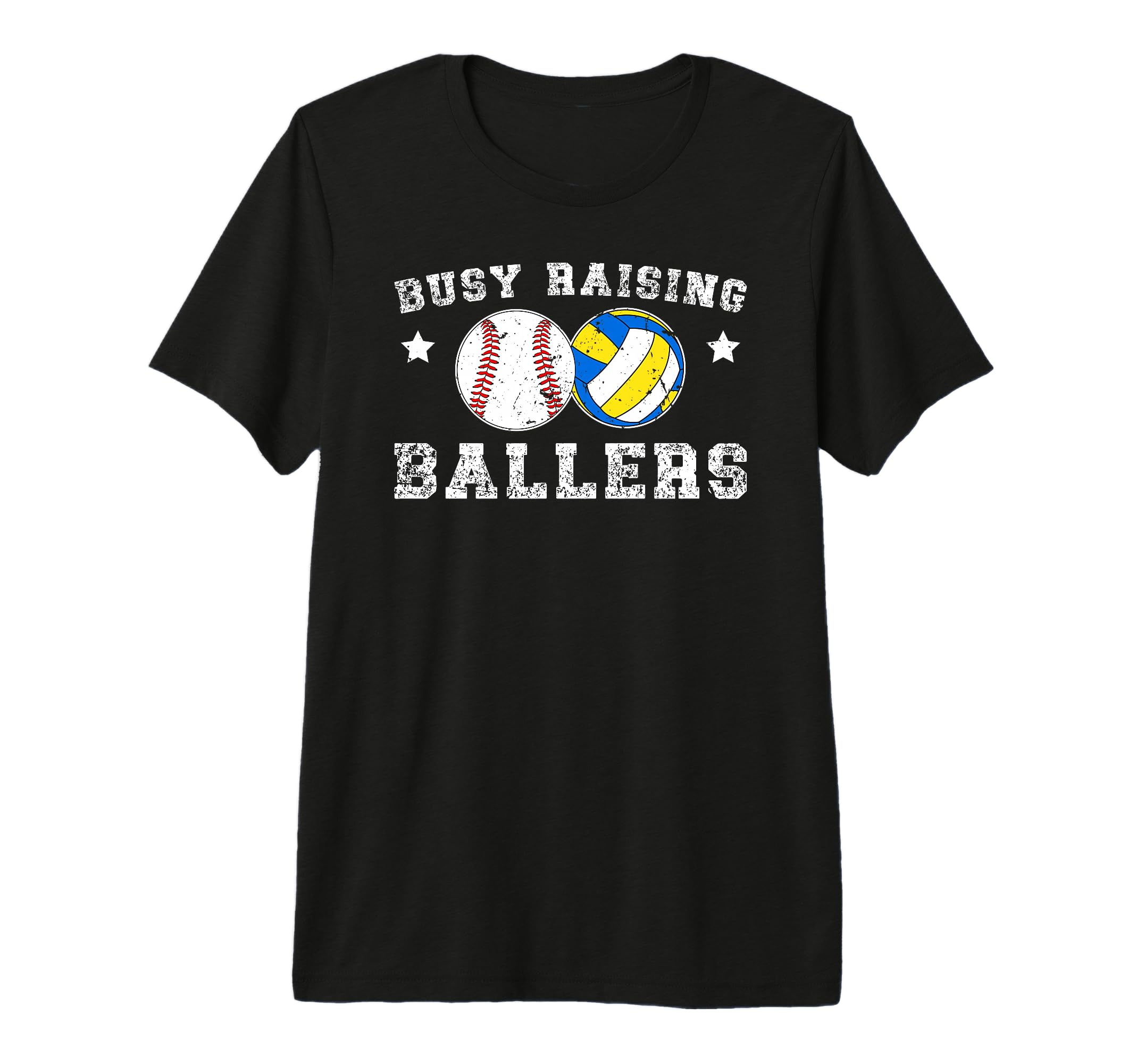 Mens Busy Raising Ballers Volleyball T-Shirt - Custom Art Print Unisex - T-Shirt, Sweatshirt, Hoodie
