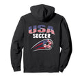 Proud America Soccer Team Supporter Usa Hoodie - Novelty Apparel Unisex - T-Shirt, Sweatshirt, Hoodie