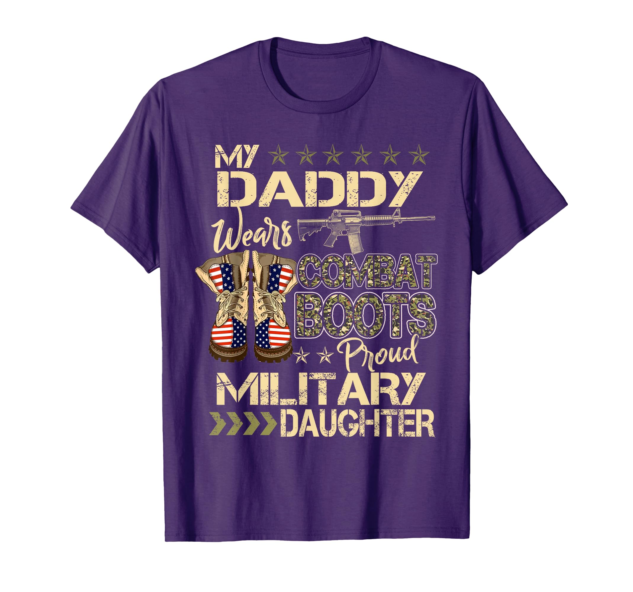 My Daddy Wears Combat Boots Proud T-Shirt - Minimalist Print Unisex - T-Shirt, Sweatshirt, Hoodie
