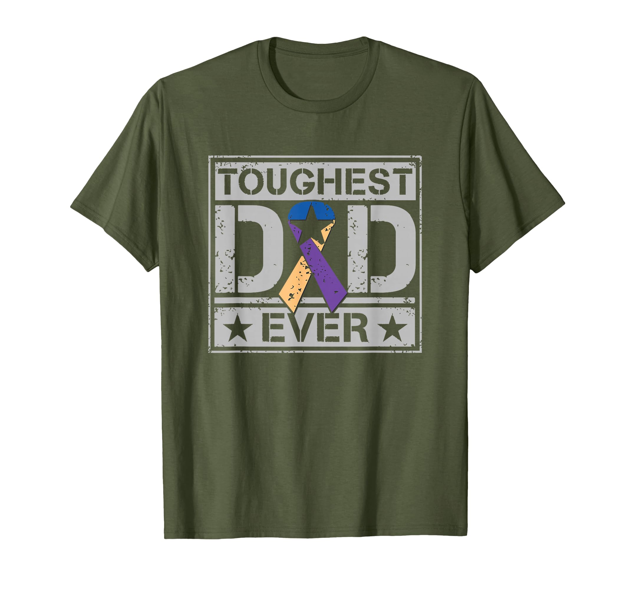 Toughest Dad Ever Military Bladder T-Shirt - Minimalist Print for Adults - T-Shirt, Sweatshirt, Hoodie