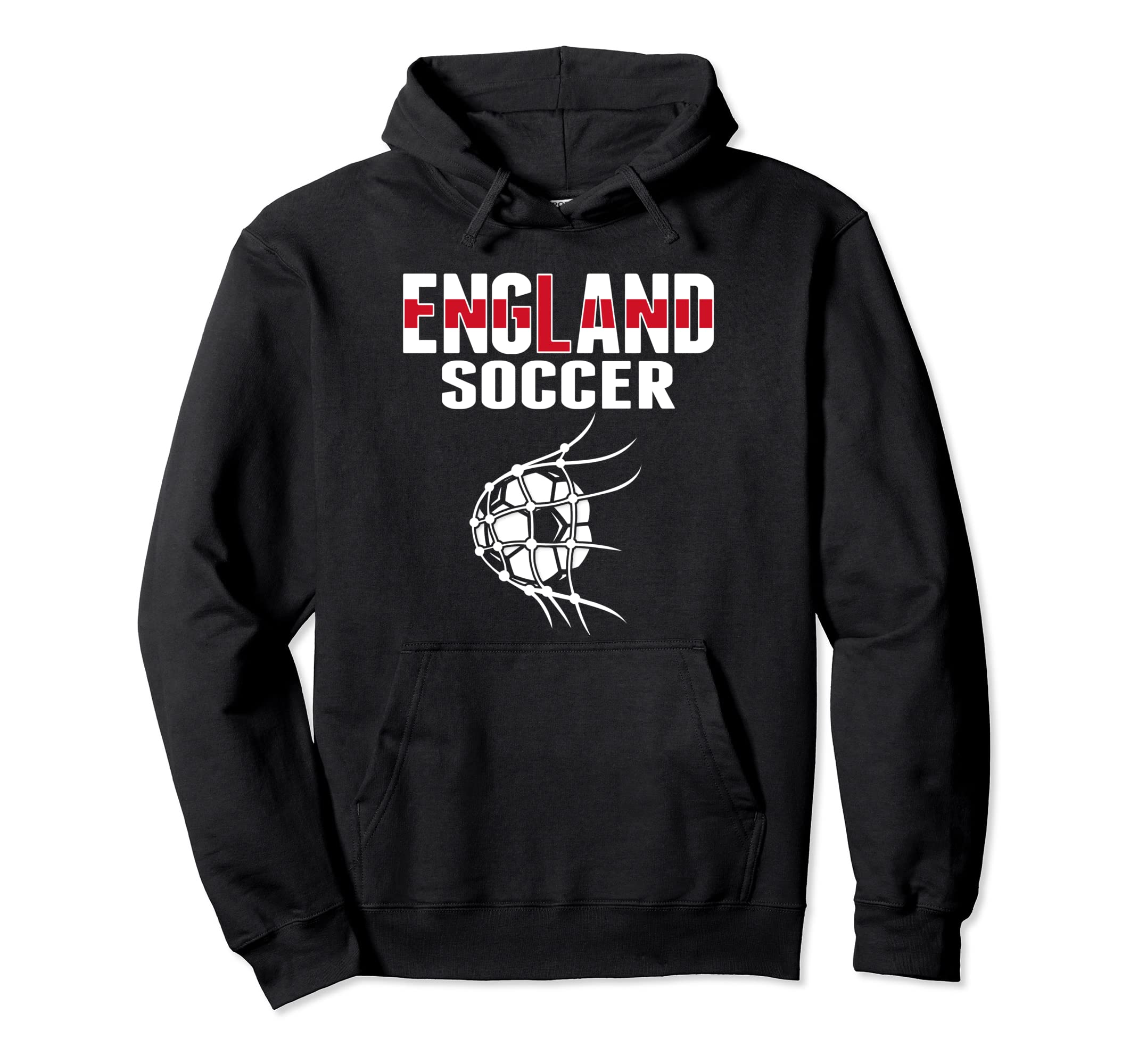England Soccer Ball Net English Football Hoodie - Trendy Graphic Unisex - T-Shirt, Sweatshirt, Hoodie