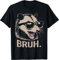 Bruh Opossum Funny Sunglasses Possum Lover Teens - Adult & Kids T-Shirts, Sweatshirts & Hoodies apparel design preview 1