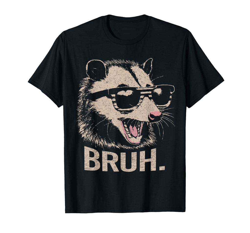 Bruh Opossum Funny Sunglasses Possum Lover T-Shirt - Graphic Print Unisex - T-Shirt, Sweatshirt, Hoodie