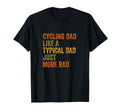 Cycling Dad Just More Rad Text T-Shirt - Custom Art Print Men Women - T-Shirt, Sweatshirt, Hoodie