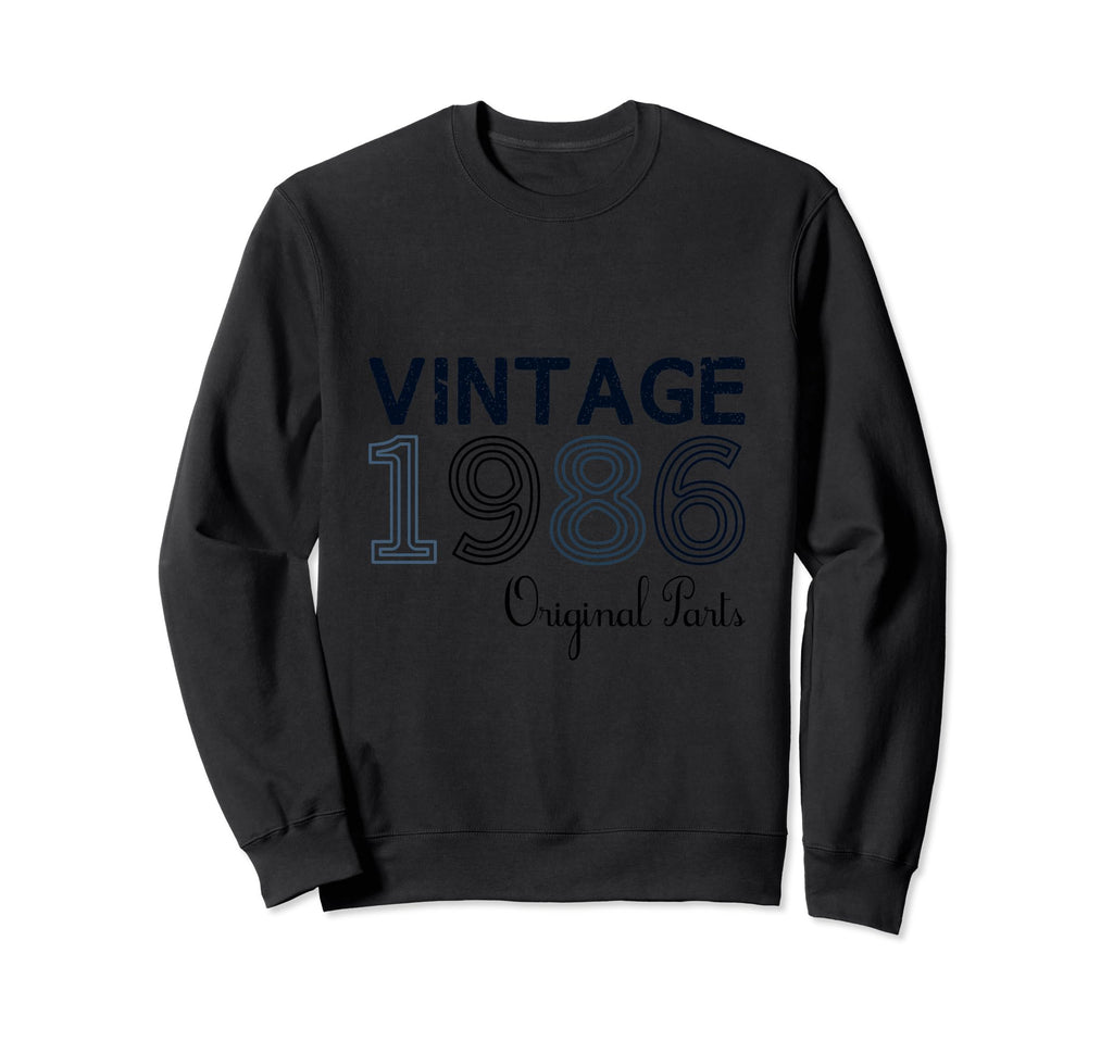 Year 1986 Gift Birthday Mom Dad Sweatshirt - Graphic Print Men Women - T-Shirt, Sweatshirt, Hoodie