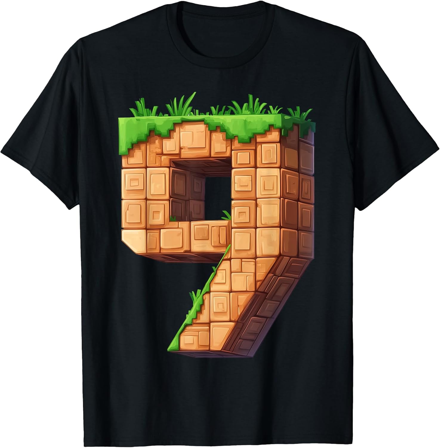 Fun 9th Birthday Number 9 Video Gamer Pixel Themed - Adult & Kids T-Shirts, Sweatshirts & Hoodies apparel design preview 1
