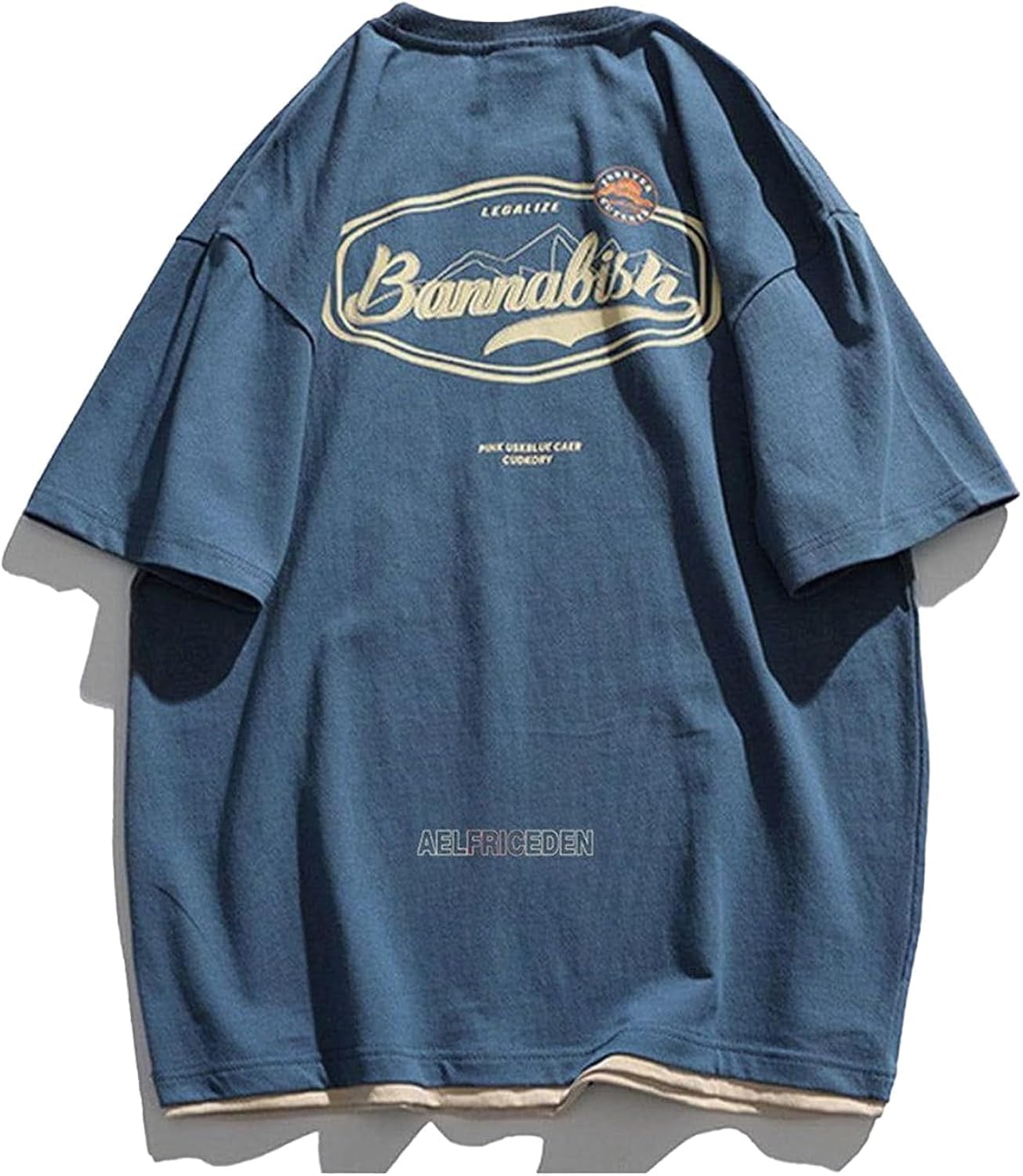 Mens Oversized Graphic Print Crew Neck Cotton Tops - Adult & Kids T-Shirts, Sweatshirts & Hoodies apparel design preview 1