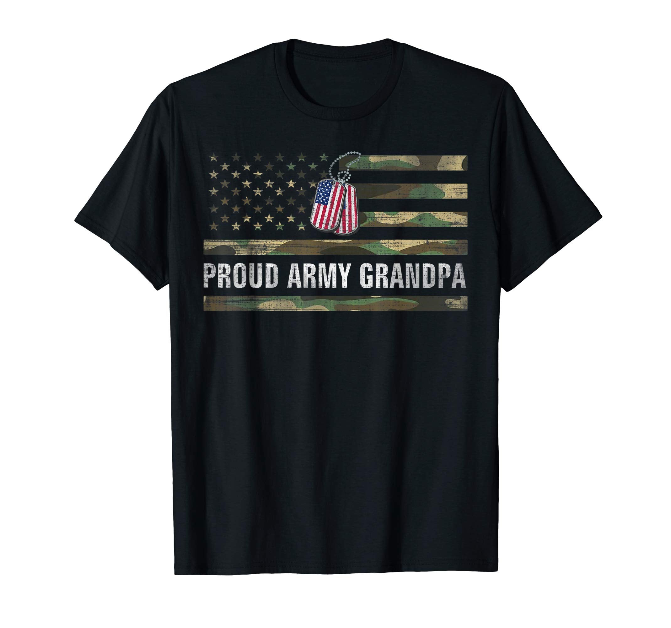 American Flag Proud Army Grandpa T-Shirt - Graphic Print for Adults - T-Shirt, Sweatshirt, Hoodie