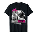 Sistersaurus T Rex Dinosaur Sister T-Shirt - Custom Art Print for Adults - T-Shirt, Sweatshirt, Hoodie