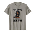Funny Find You Lick You Black Long T-Shirt - Minimalist Print Unisex - T-Shirt, Sweatshirt, Hoodie