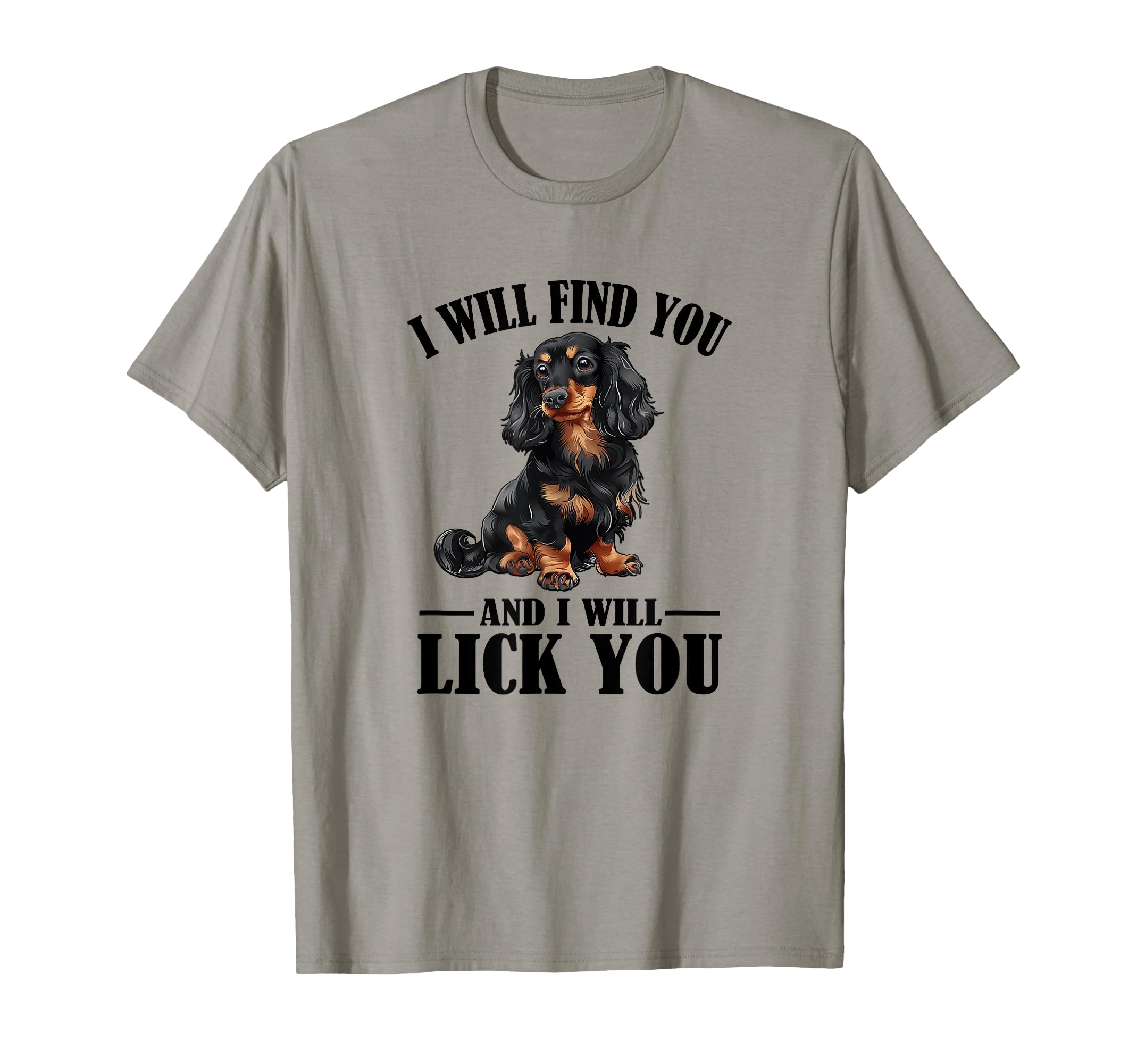 Funny Find You Lick You Black Long T-Shirt - Minimalist Print Unisex - T-Shirt, Sweatshirt, Hoodie