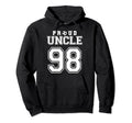 Number 98 Custom Proud Soccer Futbol Hoodie - Trendy Graphic Men Women - T-Shirt, Sweatshirt, Hoodie