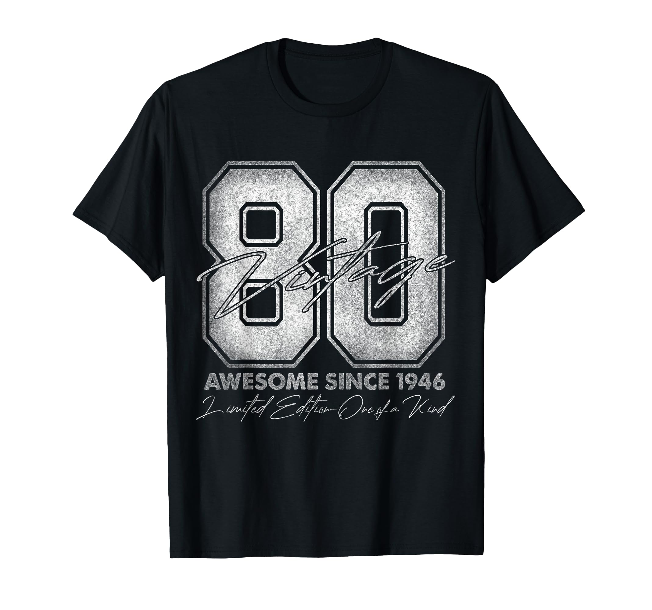 80 Year Old Gifts 1946 80Th Birthday T-Shirt - Minimalist Print for Adults - T-Shirt, Sweatshirt, Hoodie