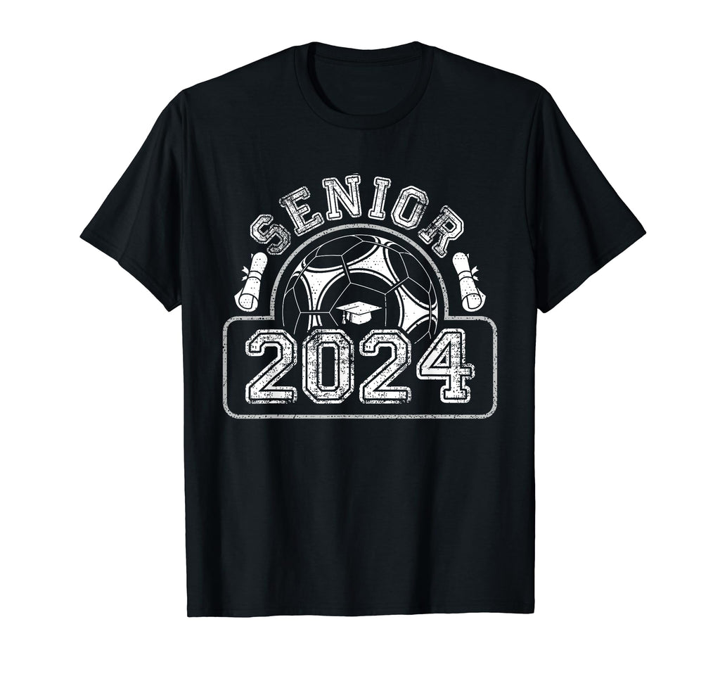 Senior Class 2024 Soccer Player T-Shirt - Casual Everyday Wear for Adults - T-Shirt, Sweatshirt, Hoodie