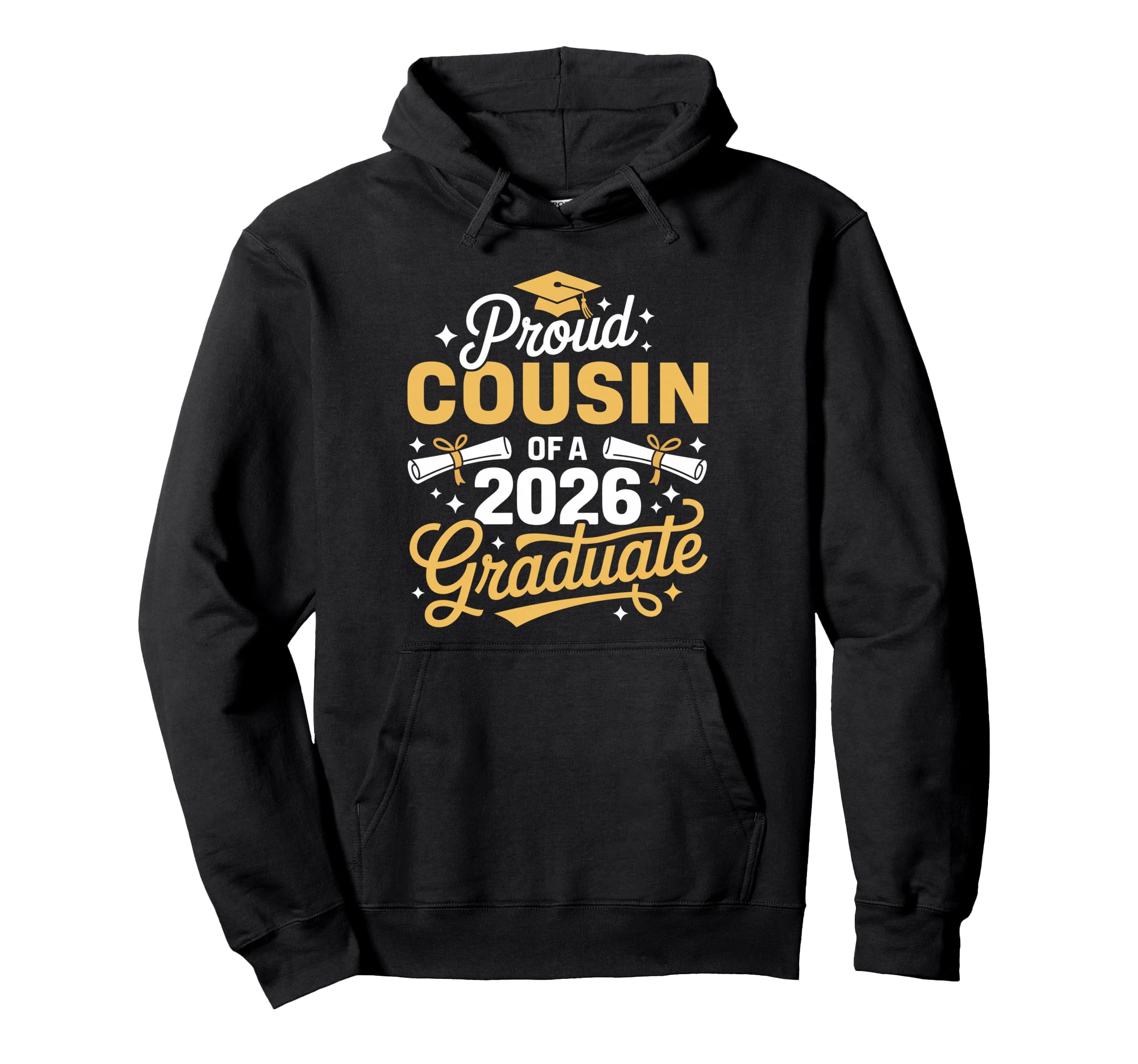 Proud Cousin Class 2026 Graduate Hoodie - Custom Art Print Unisex - T-Shirt, Sweatshirt, Hoodie