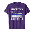 Thin Blue Line Proud Daughter Police T-Shirt - Novelty Apparel for Adults - T-Shirt, Sweatshirt, Hoodie