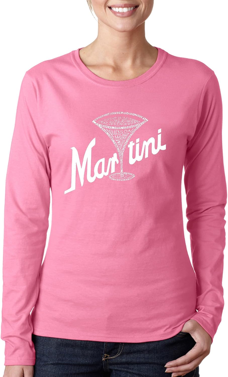 Women's Word Art Types of Martini - Adult & Kids T-Shirts, Sweatshirts & Hoodies apparel design preview 1