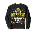 Proud Nephew Two 2026 Graduates Sweatshirt - Unique Graphic for Adults - T-Shirt, Sweatshirt, Hoodie