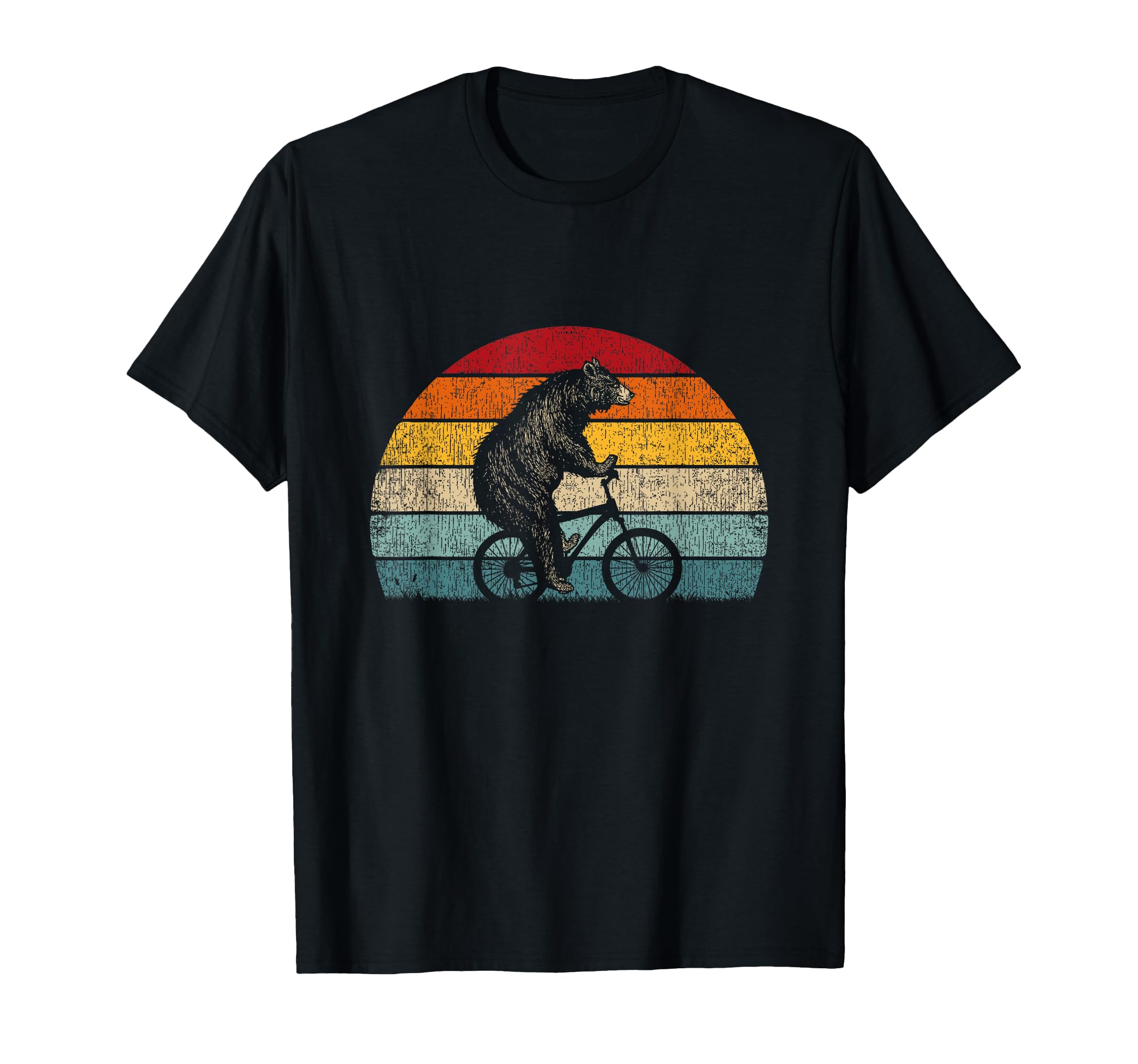 Funny Bear Cycling Bike Bicycle T-Shirt - Casual Everyday Wear Men Women - T-Shirt, Sweatshirt, Hoodie